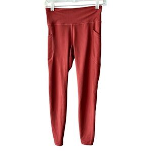 Old Navy Women's burnt orange ribbed pocket Leggings